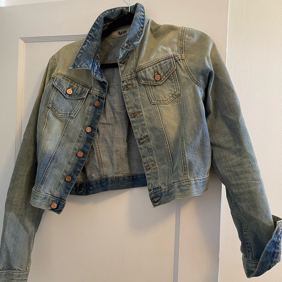 Acne cropped Jean jacket - Picture 1 of 4